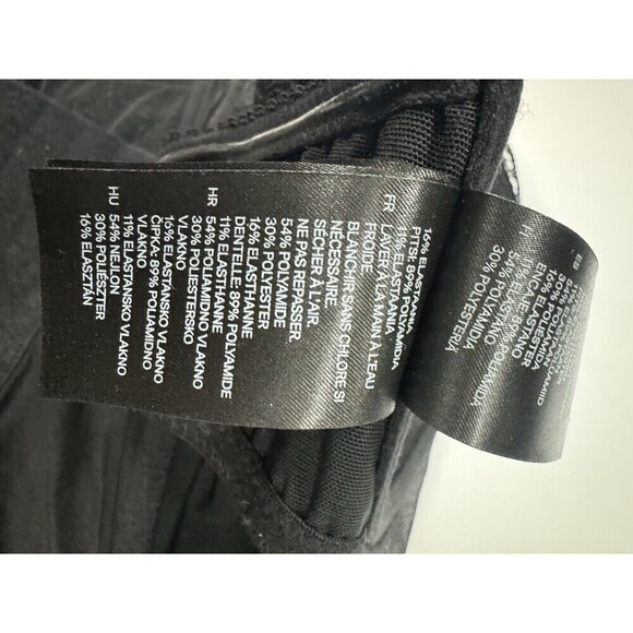 H&M Corset Womens 10 Black Lace Underwire Stretch - Picture 8 of 10